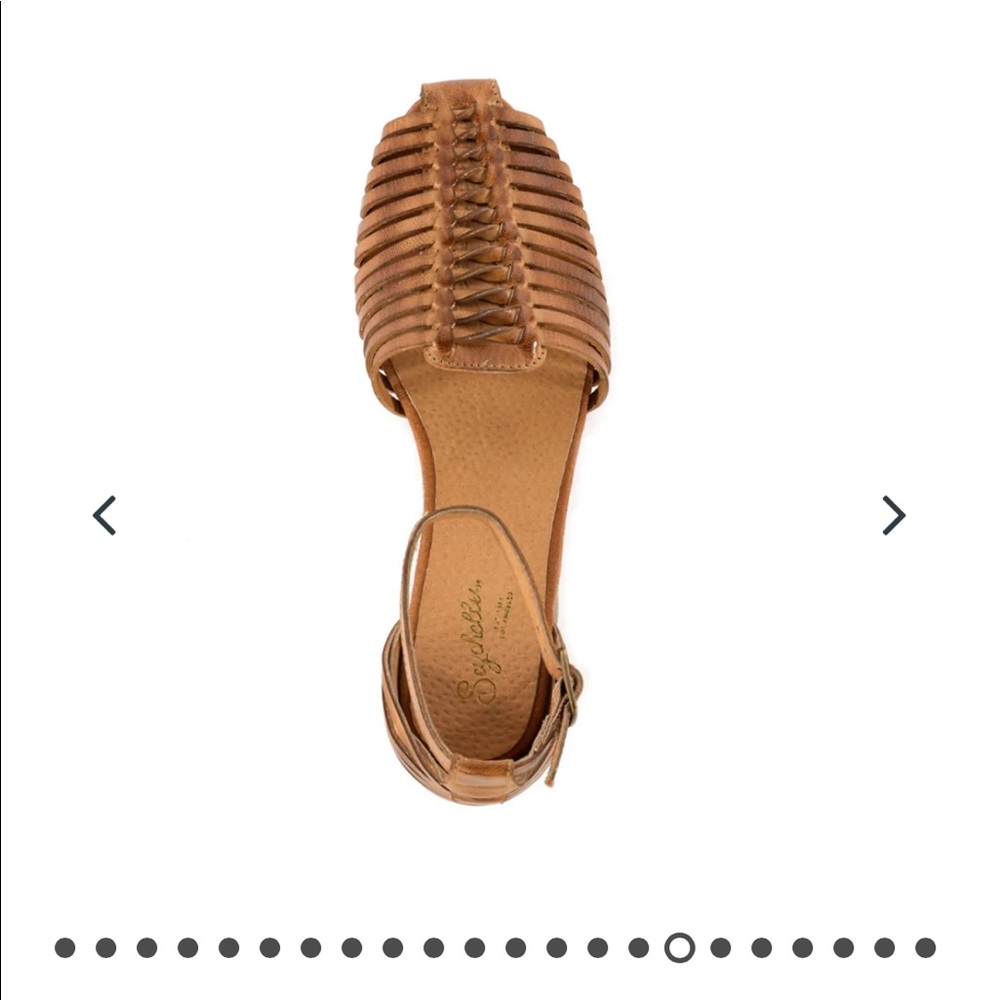Seychelles Women Sandals size 9.5 in Cognac.